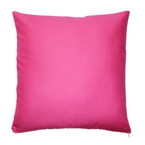 Kissenbezug 60x60 cm Magenta Pink Reißverschluss Kissenhülle 100% Baumwolle
