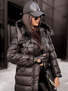 Dstreet Parka für Frauen Black Diamond schwarz M