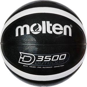 molten BD3500 - outdoorový basketbal - syntetická koža, veľkosť lopty:6, model:black
