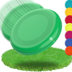 Frisbee Scheibe 'Space Flyer' Ø 22 cm - Wurfscheibe perfekt für Kinder, Erwachsene oder als Hundefrisbee - Spielzeug für Garten, Strand & Wasser - standard-grün