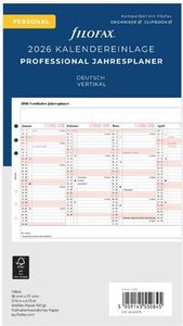 FILOFAX Kalendereinlage 2026 - Personal - Jahresplaner - Professional - deutsch - 26-68476