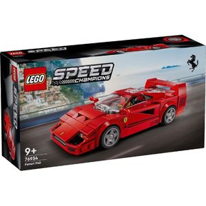 LEGO Speed Champions Ferrari F40 Supersportwagen, Spielset mit baubarem Spielzeugauto und Fahrer-Minifigur, Bauset zum Sammeln für Kinder, Geschenk für Jungen und Mädchen 76934