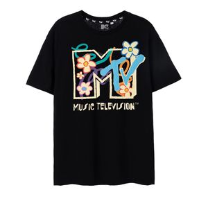 MTV - Tričko pánské/dámské unisex NS7841 (L) (Černá)