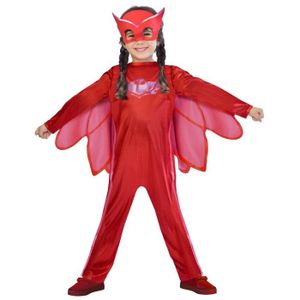 kostým PJ masky Owlette dívka červená mt 5-6 let