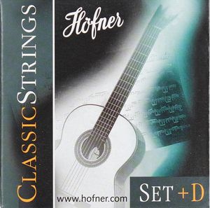 Höfner classic strings mit  2 d-Saiten