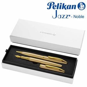 Pelikan Füller & Kugelschreiber Jazz Noble Elegance Gold Gelb Geschenkbox