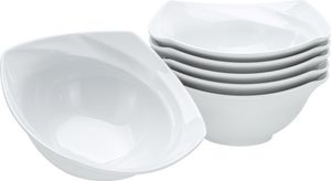 CreaTable, 13166, Celebration Weiss, Müslischalen 6-tlg, Porzellan
