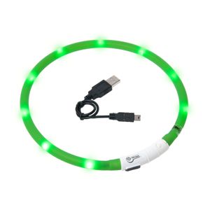 Obojek USB Visio Light 70cm zelený KAR