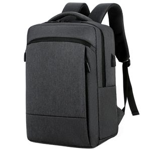 Klassische Reise rucksack Männer Business Rucksack Schule USB-Tasche große Kapazität Laptop wasserdichte Mode Rucksack, dunkelgrau