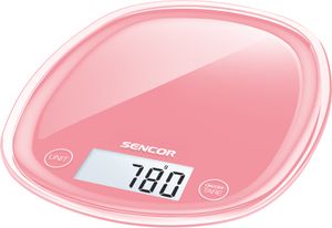 SENCOR SKS 34RD Kuchynská váha, dotykové ovládanie, LCD displej, Tara, postupné dovažovanie, váživosť do 5 kg, červená