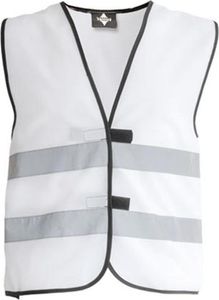 Korntex Unisex Warnschutz für Kinder Funktionsweste KWW100 Weiß White XS (3-6 Years)