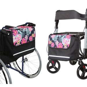 SENIORI Rollator / Rollstuhl Tasche Rollatortasche Rollstuhltasche 4. Blumen