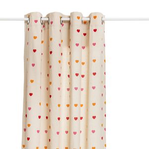 Atmosphera createur d'interieur - Bedruckter kindervorhang romy beige 140x260cm