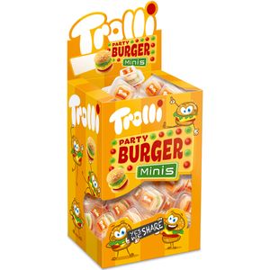 Trolli Party Burger Minis pianka cukrowa i guma owocowa 80x10g 800g