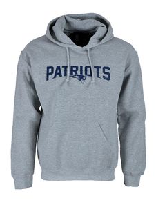 NFL Football Hoodie Kapuzenpullover New England Patriots Sweatshirt grau Gr. M