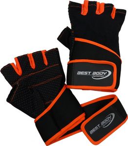 Fitnesshandschuhe Fun - orange - Paar, 1 x Paar, Größe: S