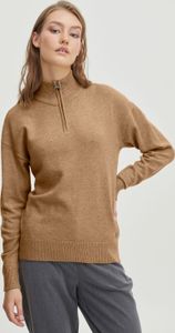 OXMO OXRita - 21800080ME Damen Strickpullover Troyer Grobstrick Pullover OXMO OXRita - 21800080ME Damen Strickpullover Troyer Grobstrick Pullover