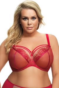 Gorsenia K496 Paradise red 90G Měkká podprsenka