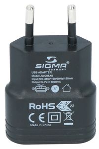 Sigma Usb Charger Black One Size