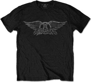 Aerosmith - Tričko s logom pre mužov/dámy Uni RO6075 (L) (Black)