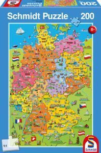 Puzzle 200 Teile Deutschlandkarte
