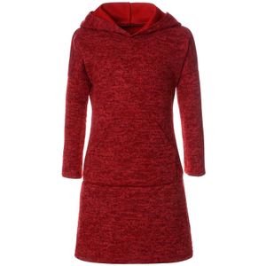 BEZLIT Mädchen Pullover-Kleid mit Kapuze Rot 122