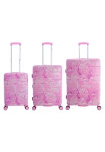 Saxoline Kofferset Splash aus ABS- und PC-Materialien pink One Size
