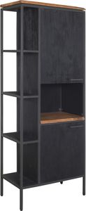 Vitrine 75x197cm "Kuba" Akazie mit Baumkante