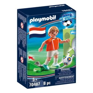 PLAYMOBIL Sport & Action: Fussballspieler Niederlande (70487), Farbe:Multicolor