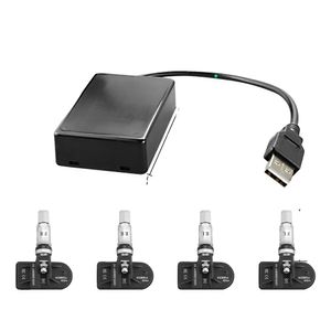 Systém TPMS USB do auta, systém monitorování tlaku v pneumatikách, integrace do multimediálního přehrávače Android, TMPS2 (vestavěný)