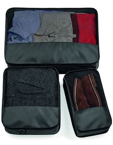 BagBase Taška na oblečenie Escape Packing Cube Set BG459 Black One Size