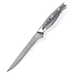 Damascus Ausbeinmesser 14 cm 67 Lagigen Damaszener Stahl mit Geschenkbox von WOLFCUT