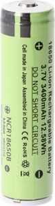 3400mAh Panasonic 18650 Li-Ion Akku mit eigener Schutzschaltung, ca. 69 x 18,61mm beachten