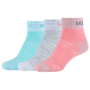 Skechers 3PPK Wm Mesh Ventilation Quarter Socks SK42022-3060, Socken, für Mädchen, Mehrfarbig