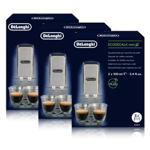 Delonghi ecodecalk mini Entkalker für Kaffeevollautomaten 2x100ml (3er Pack)