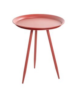 HAKU Möbel Beistelltisch, rot - Maße: H 54 cm x Ø 44 cm; 20411