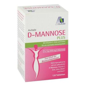 D-Mannose Plus 2000 mg Tabl.m.Vit.u.Mineralstof. 120 St