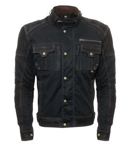 Bores Jacket Max Herren Wachsjacke Black-4XL