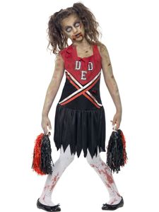 Zombie Cheerleader Kostüm, Kind, Größe:M