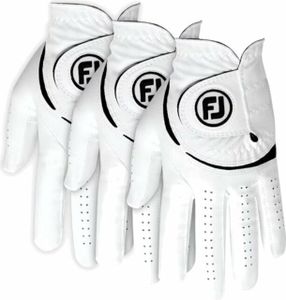 Footjoy Weathersof Golf (3 Pack) White/Black Ľavá ruka XL Pánske rukavice