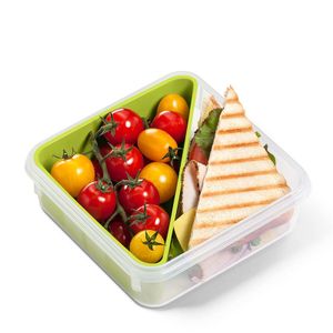 emsa Sandwichbox CLIP & GO 0,85 Liter transparent / grün