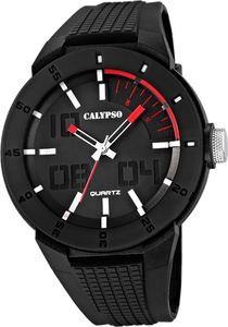 Calypso Kunststoff PUR Herren Uhr K5629/2 Armbanduhr schwarz Analogico D2UK5629/2