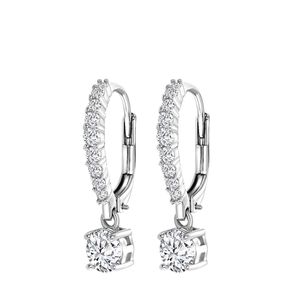 Lucardi - Damen Ohrringe mit Plattierung - Schmuck - Geschenk Silber