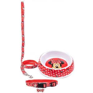 Minnie Mouse - Hundehalsband NS7101 (S) (Rot/Weiß/Schwarz)