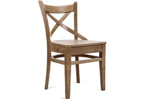 Konsimo Židle "TEMOS", bílý, dřevo, skandinávský, 45,5x81,5x43 cm