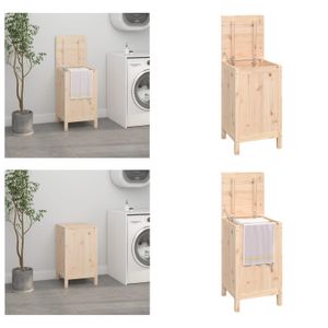 vidaXL Wäschetruhe 44x44x76 cm Massivholz Kiefer - Wäschetruhe - Wäschetruhen - Wäschebox - Wäschekorb
