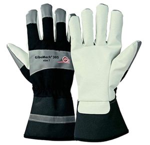 10 Paar KCL GIBOMECH Handschuhe beige/schwar…