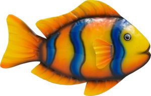 Wanddeko Metall Fisch Zierfisch Wandbild Deko Wand Maritim Garten Figur Skulptur