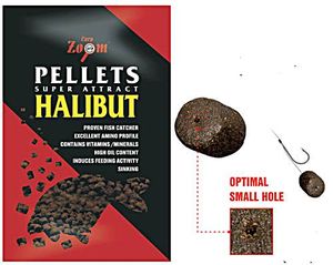 CarpZoom Halibut Pellets mit Loch 20mm 800g