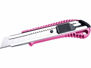 Extol Pink Edelstahl-Abbrechmesser mit 18mm Verstärkung - 1 Stück
